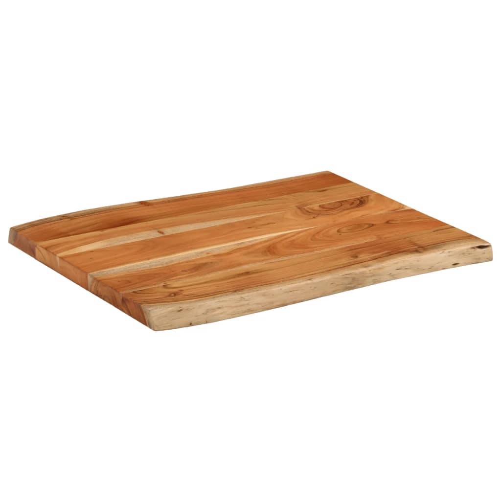 vidaXL Tischplatte 70x60x3,8 cm Rechteckig Massivholz Akazie Baumkante