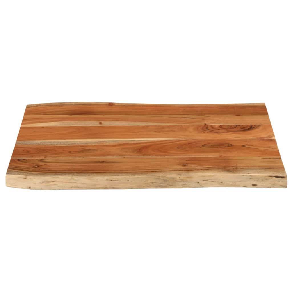 vidaXL Tischplatte 70x60x3,8 cm Rechteckig Massivholz Akazie Baumkante