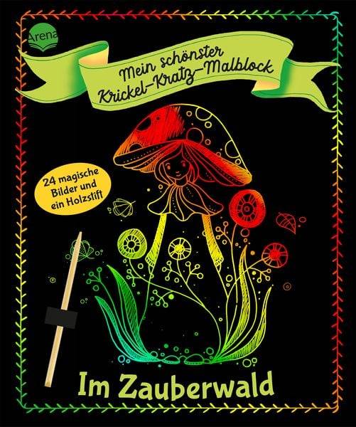 Mein schönster Krickel-Kratz-Malblock. Im Zauberwald