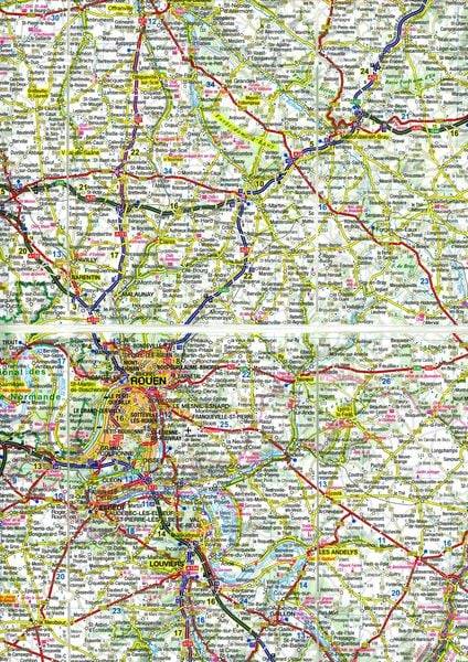 MoTourMaps Normandie Auto- und Motorradkarte 1:300.000