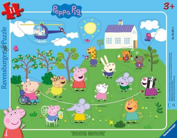Ravensburger - Peppa Pig - Seilspringen mit Peppa Wutz, 11 Teile