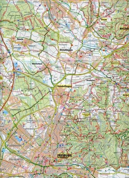 Freiburg und Umgebung mit Kaiserstuhl 1:50 000