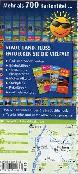 Freiburg und Umgebung mit Kaiserstuhl 1:50 000
