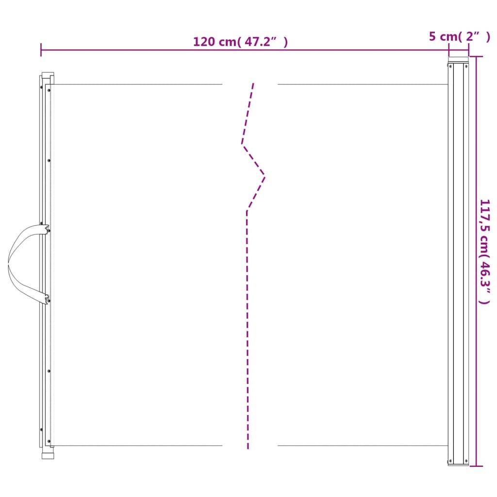 vidaXL Haustier-Barriere Ausziehbar Schwarz 117,5x125 cm
