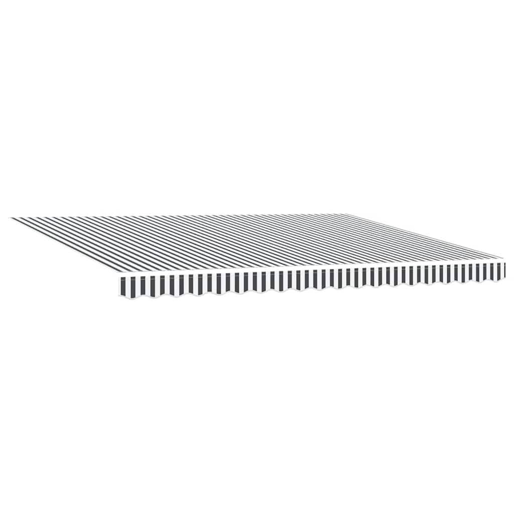 vidaXL Markise Einziehbar Anthrazit und Weiß 4,5x3 m Stoff & Aluminium