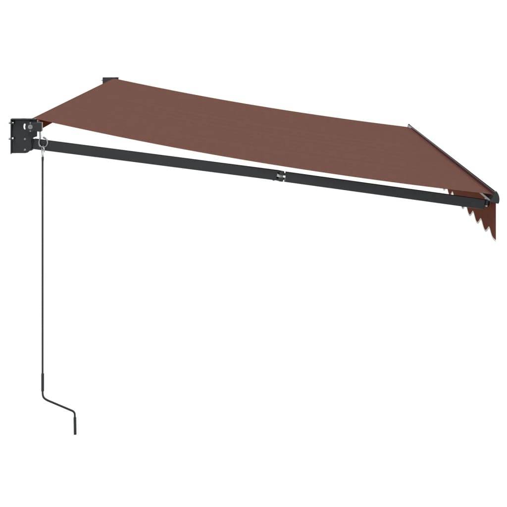 vidaXL Markise Manuell Braun 350x250 cm