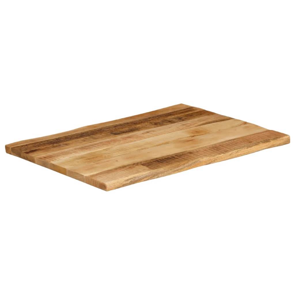 vidaXL Tischplatte mit Baumkante 70x60x3,8 cm Raues Mango Massivholz