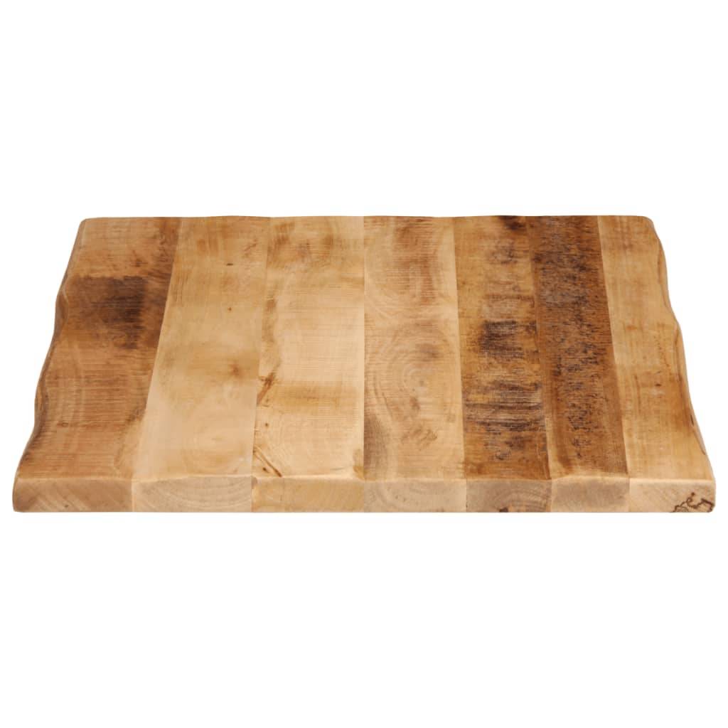 vidaXL Tischplatte mit Baumkante 70x60x3,8 cm Raues Mango Massivholz