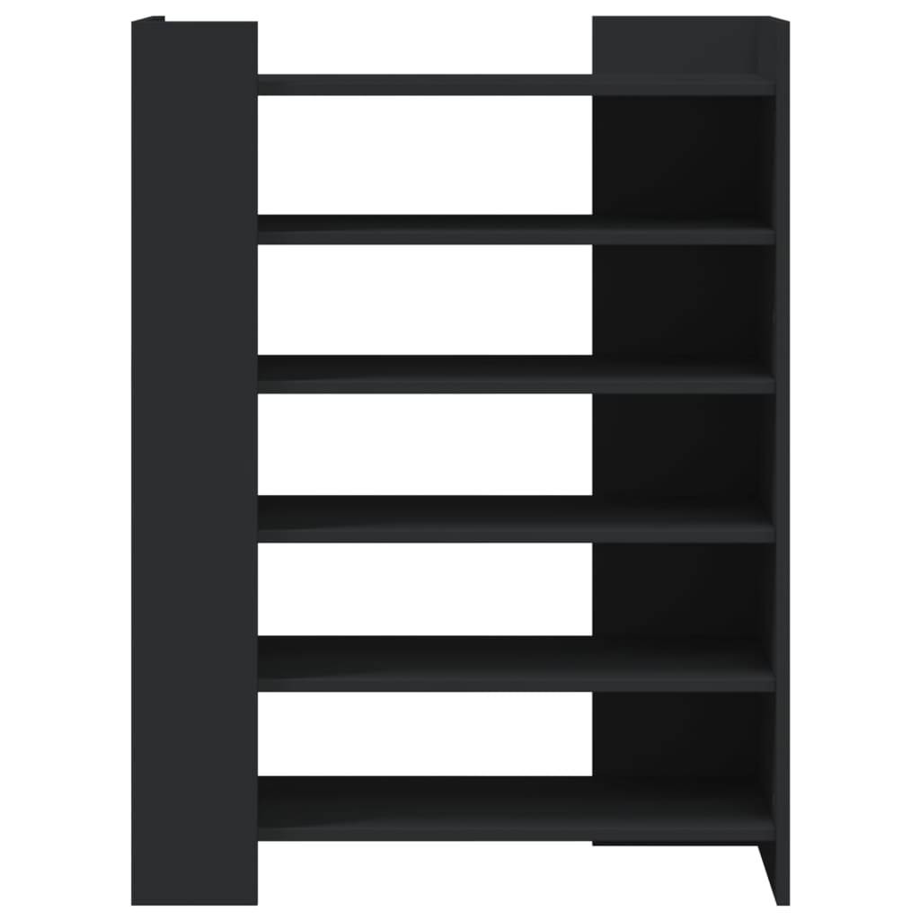 vidaXL Schuhschrank Schwarz 74,5x37,5x100 cm Holzwerkstoff
