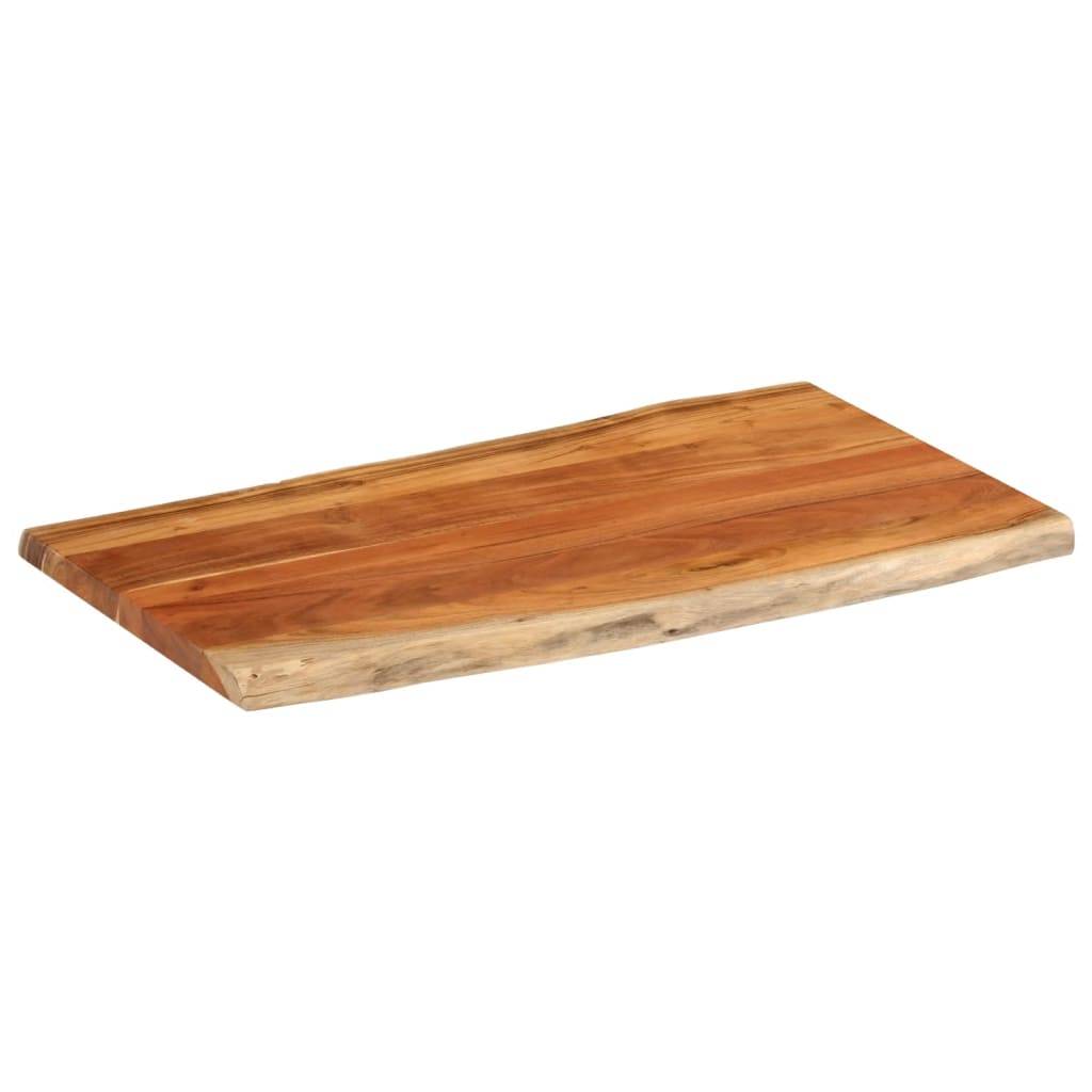 vidaXL Tischplatte 100x60x3,8cm Rechteckig Massivholz Akazie Baumkante