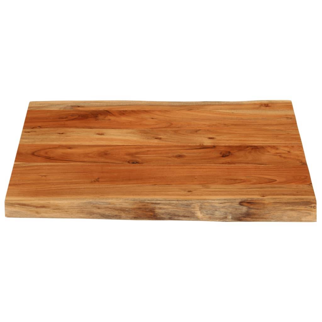 vidaXL Tischplatte 80x80x2,5cm Quadratisch Massivholz Akazie Baumkante