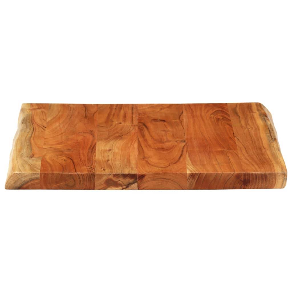 vidaXL Tischplatte 80x80x2,5cm Quadratisch Massivholz Akazie Baumkante