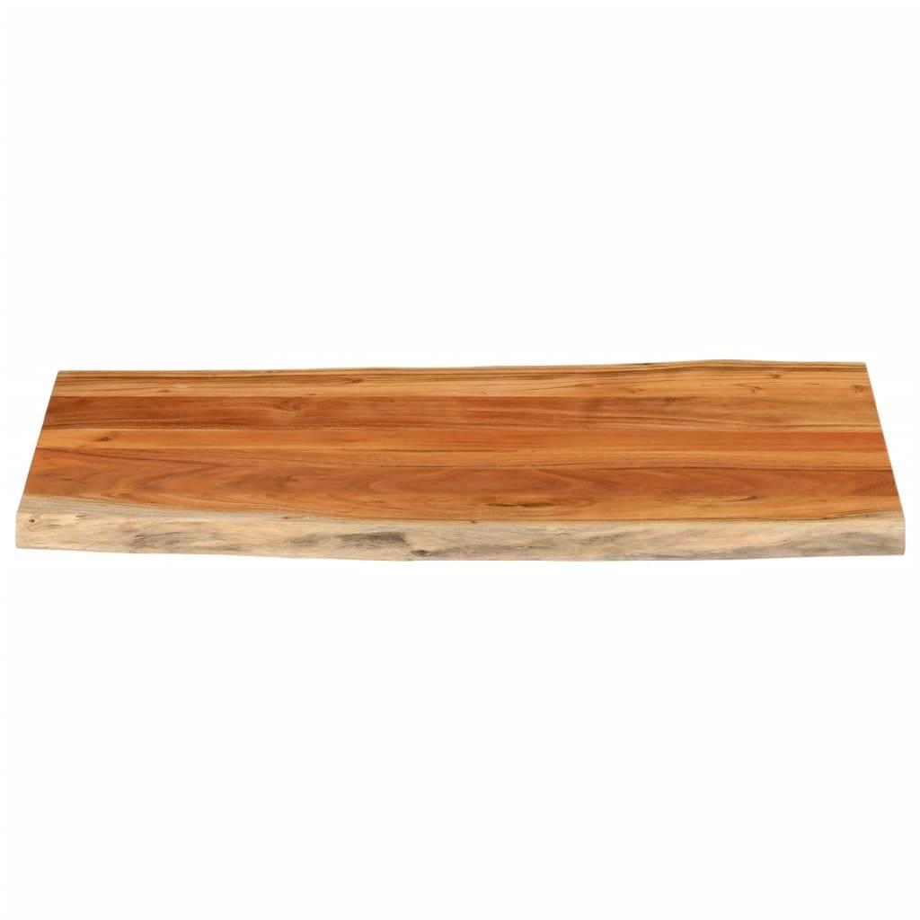 vidaXL Tischplatte 110x60x3,8cm Rechteckig Massivholz Akazie Baumkante
