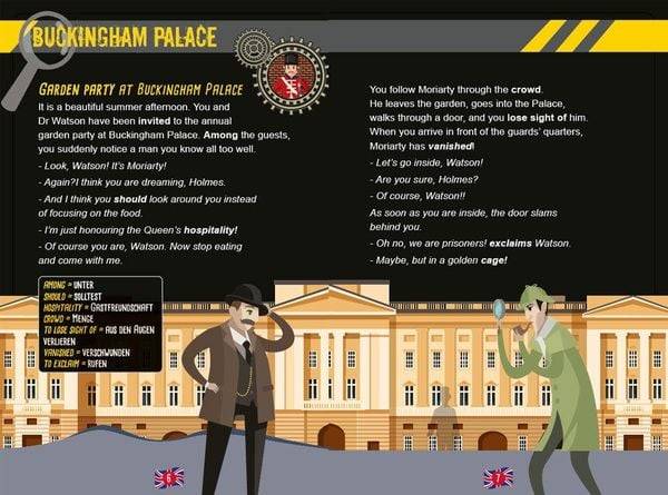 Sherlock Holmes Escape Book. Spielend Englisch lernen - für Fortgeschrittene Sprachniveau B1