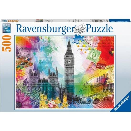 RAVENSBURGER Puzzle Postkarten aus London 500 Teile