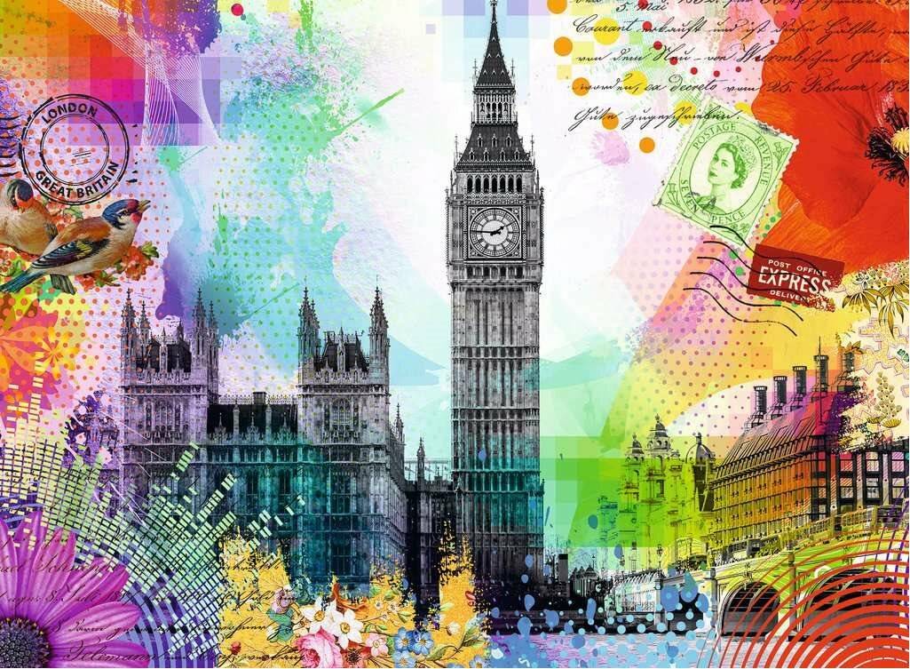 RAVENSBURGER Puzzle Postkarten aus London 500 Teile