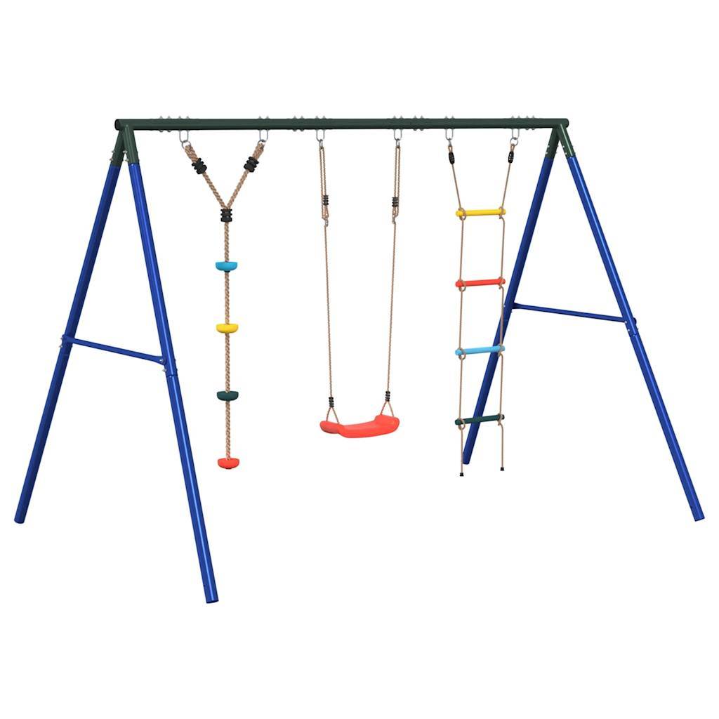 vidaXL Schaukel-Set mit Schaukelsitz Strickleiter und Kletterschaukel