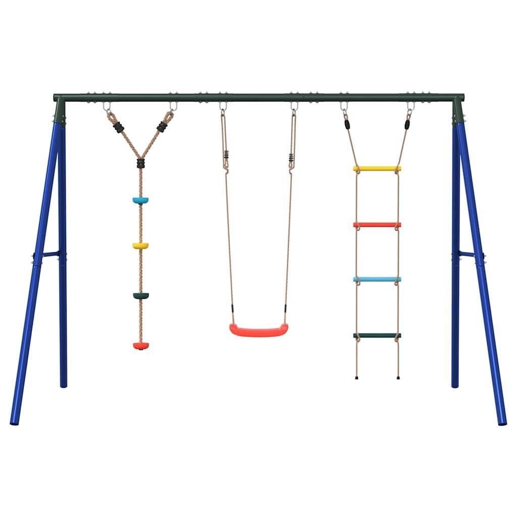 vidaXL Schaukel-Set mit Schaukelsitz Strickleiter und Kletterschaukel
