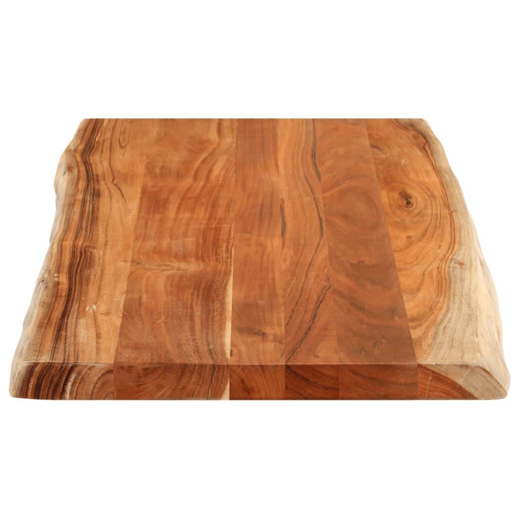 vidaXL Tischplatte 100x60x3,8cm Rechteckig Massivholz Akazie Baumkante