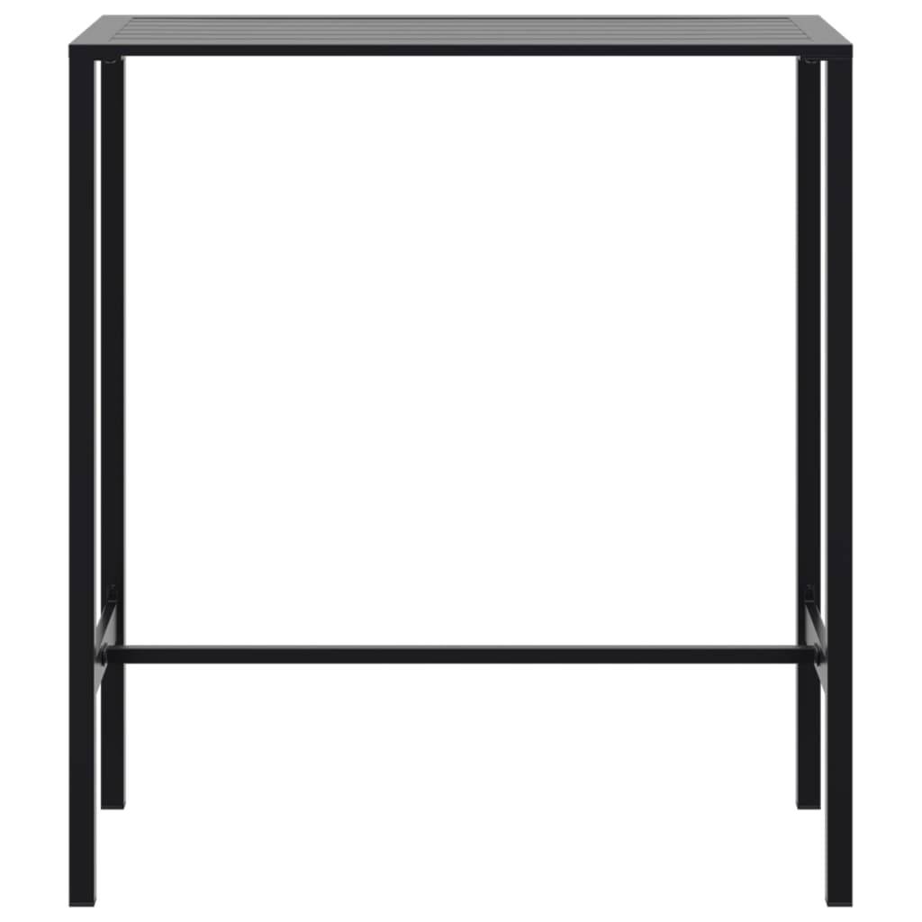 vidaXL Bartisch Schwarz 100x50x110 cm Pulverbeschichteter Stahl