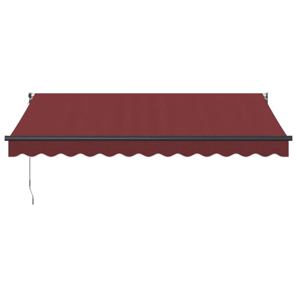 vidaXL Markise Manuell Weinrot 350x250 cm