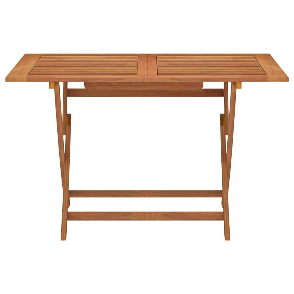 vidaXL Gartentisch Klappbar 120x70x75 cm Massivholz Eukalyptus