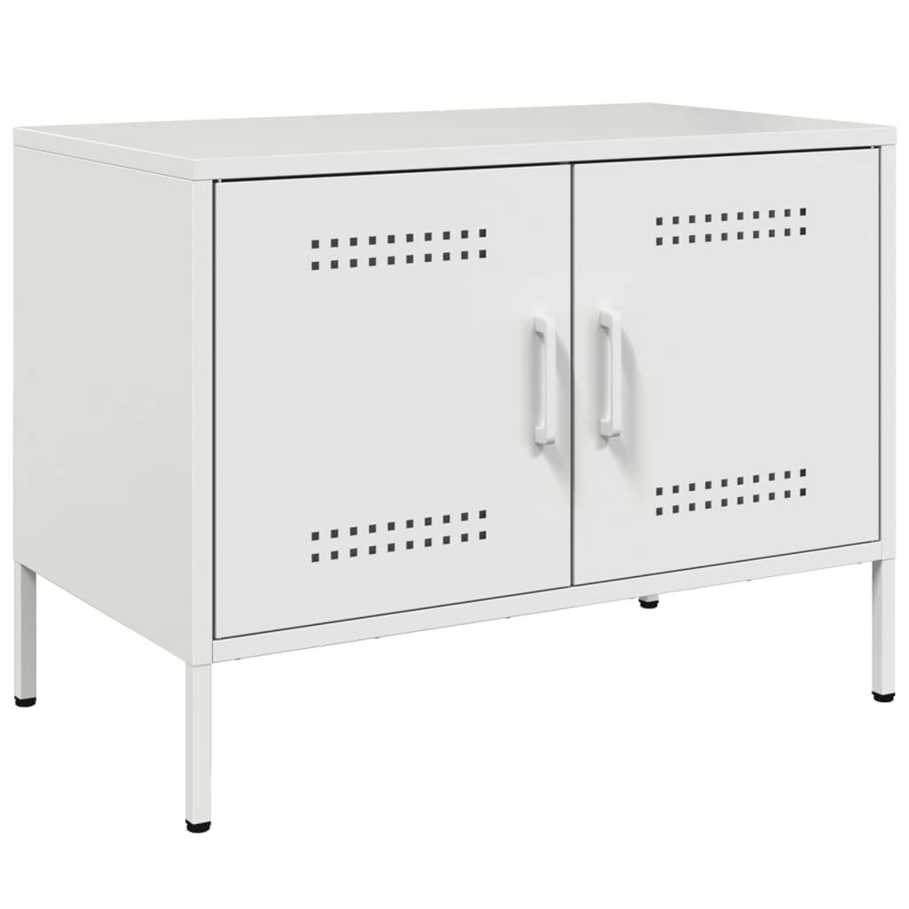 vidaXL TV-Schrank Weiß 68x39x50,5 cm Stahl