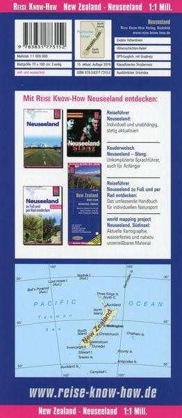 Reise Know-How Landkarte Neuseeland / New Zealand (1:1.000.000)
