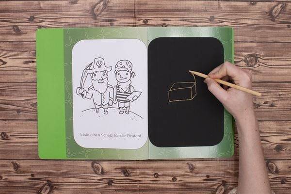 Mein großer Kreativ-Kratzelspaß: Weltraum, Dinos und Piraten