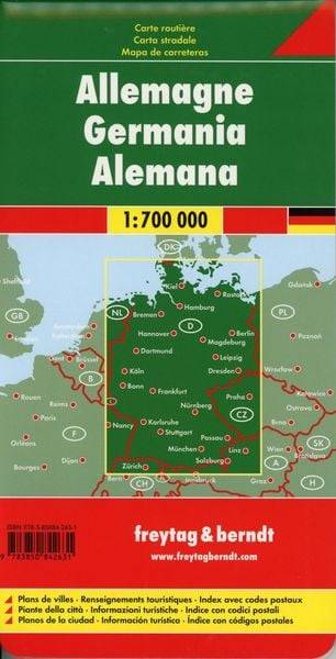 Deutschland, Autokarte 1:700.000