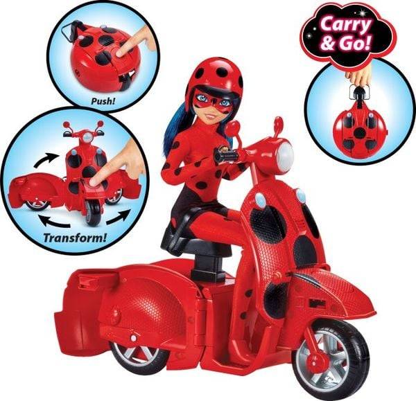 Miraculous Ladybug Scooter mit Puppe