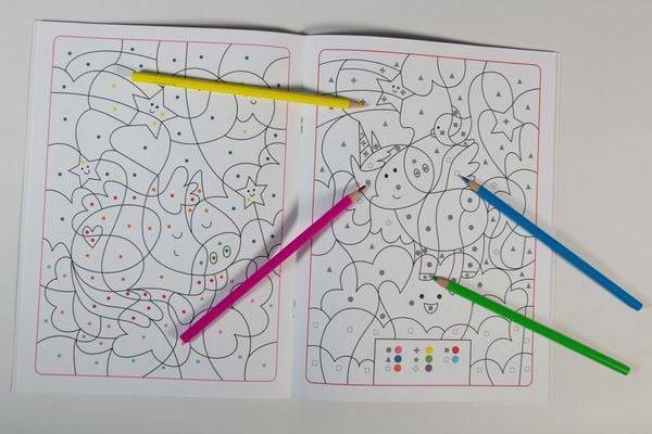 Wir malen nach Zahlen! - Einhörner