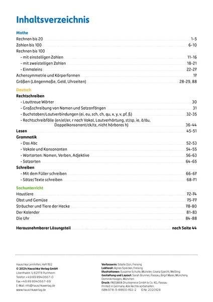 Erfolgreich durch die 2. Klasse - Mathe, Deutsch, Sachunterricht