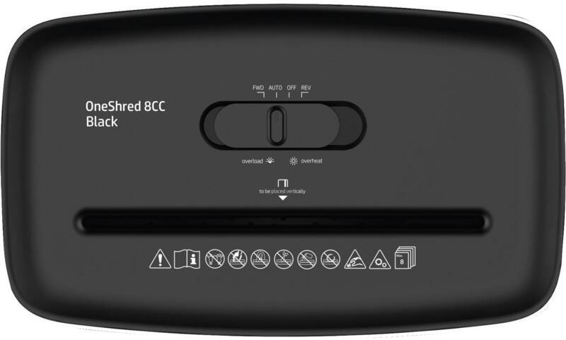 HP Aktenvernichter OneShred 8CC Black