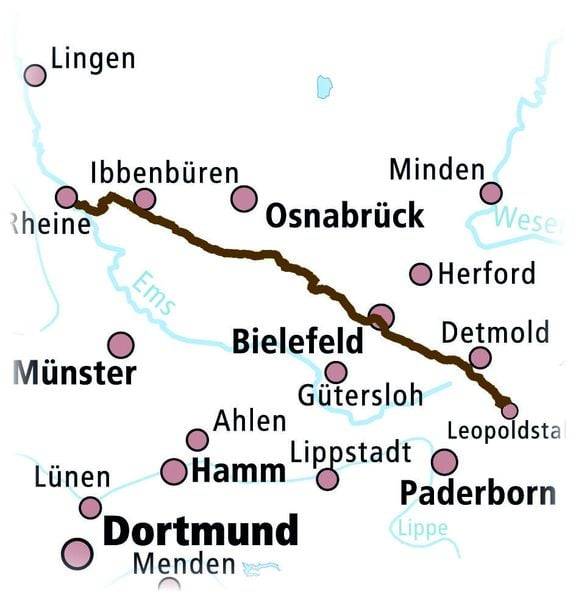 Hermannsweg, Rheine - Leopoldstal . 1:25 000