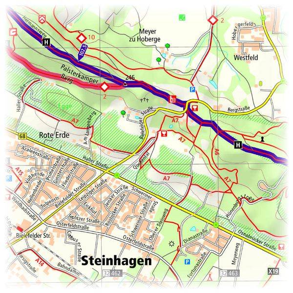 Hermannsweg, Rheine - Leopoldstal . 1:25 000