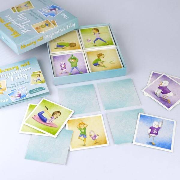 Memory mit Yogamöwe Lilly