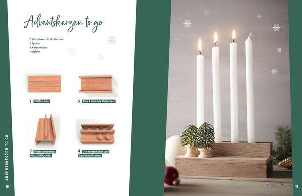 Weihnachtliches Klötzchenfieber. Stimmungsvolle DIYs aus Parketthölzern