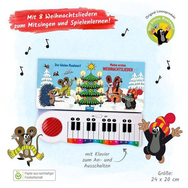 Trötsch Der kleine Maulwurf Klavierbuch Meine ersten Weihnachtslieder