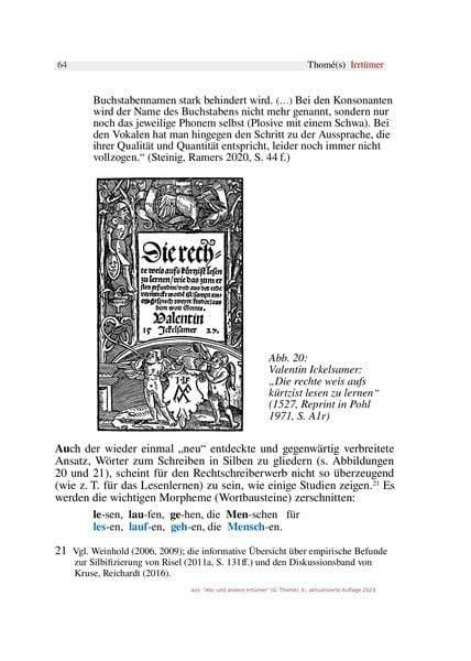 Abc und andere Irrtümer über Orthographie, Rechtschreiben, LRS/Legasthenie