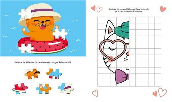 Gute-Laune-Rätsel für unterwegs - Katzen