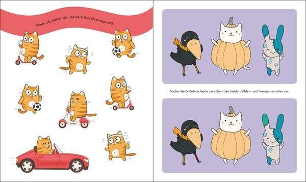 Gute-Laune-Rätsel für unterwegs - Katzen