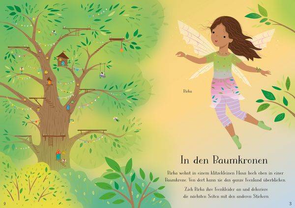 Mein erstes Anziehpuppen-Stickerbuch: Birka, die kleine Baumkronenfee