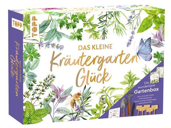 Das kleine Kräutergarten-Glück - Die wunderbare Gartenbox. Mit Kräuterkunde und Werkzeugen