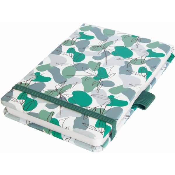 Notizblock Jolie Dot-Lineatur A6+ Winter Linear Leaves 158 Seiten 100g