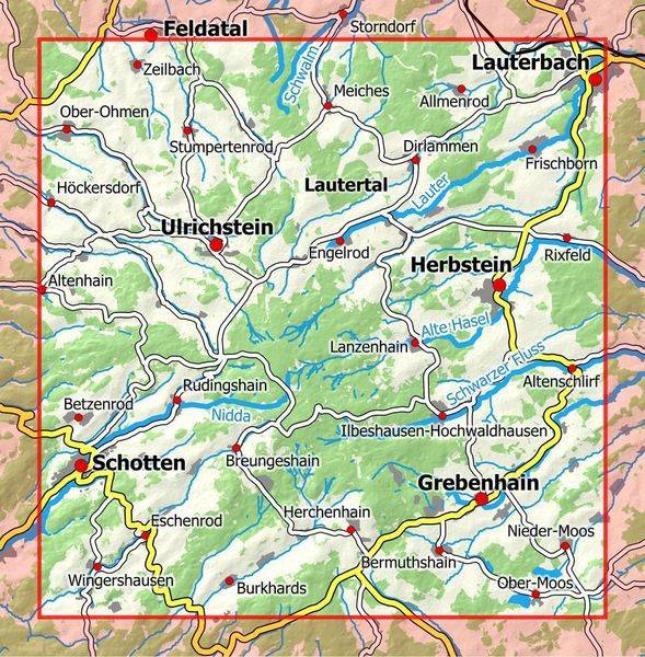 Hoher Vogelsberg 1 : 25 000