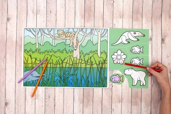 Wir basteln! - Malen, Ausschneiden, Kleben - Dschungel