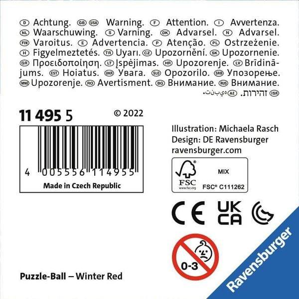 3D Puzzle Ravensburger Ravensburger-Ball Weihnachtskugel Rentier 11495 - 54 Teile