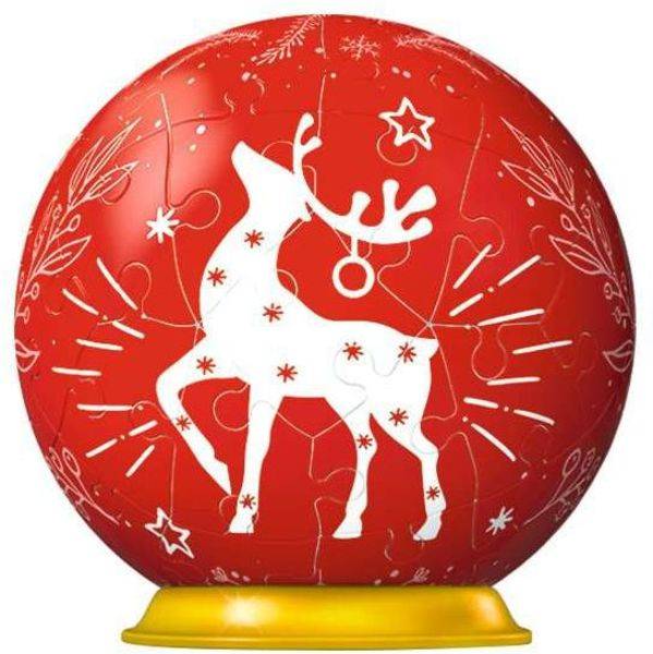 3D Puzzle Ravensburger Ravensburger-Ball Weihnachtskugel Rentier 11495 - 54 Teile