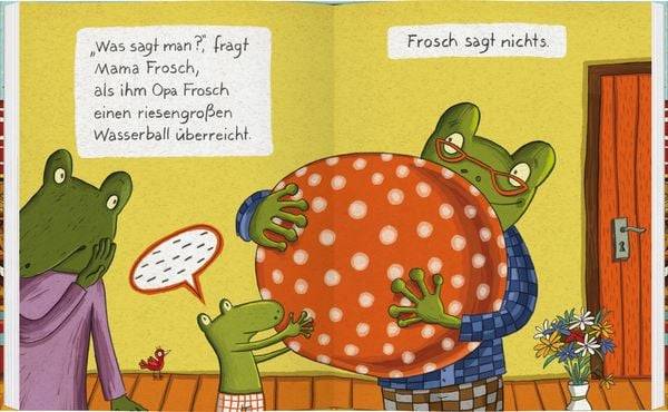 Sag mal DANKE, du Frosch!